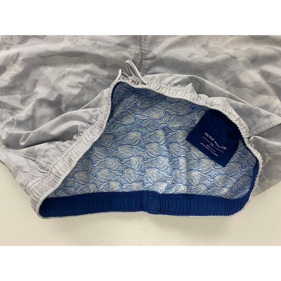 Men Peter Millar Seaside Crown camo graphic mesh lined swim trunks board shorts - Picture 5 of 5